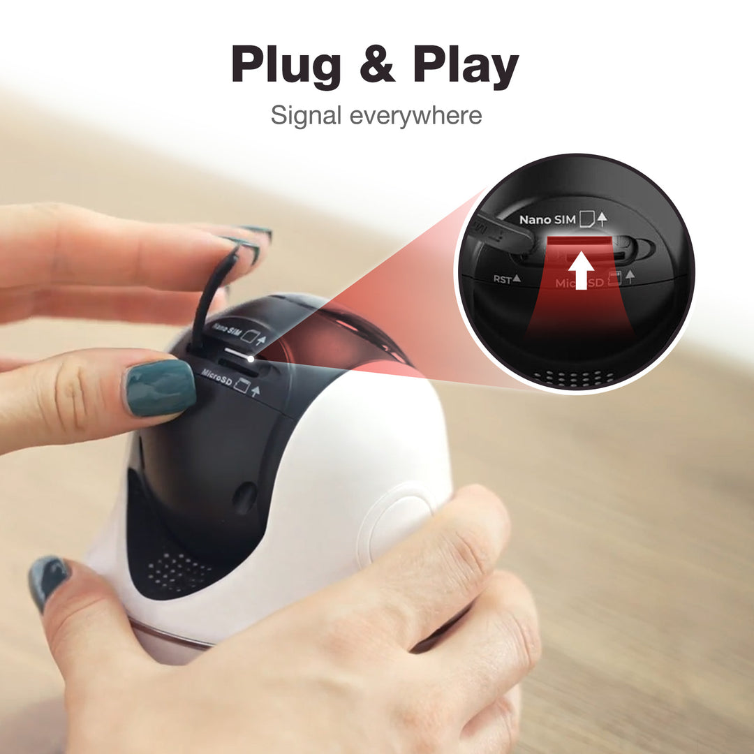Plug and play IoT device with Nano SIM slot for easy IoT connectivity. Plug & Play