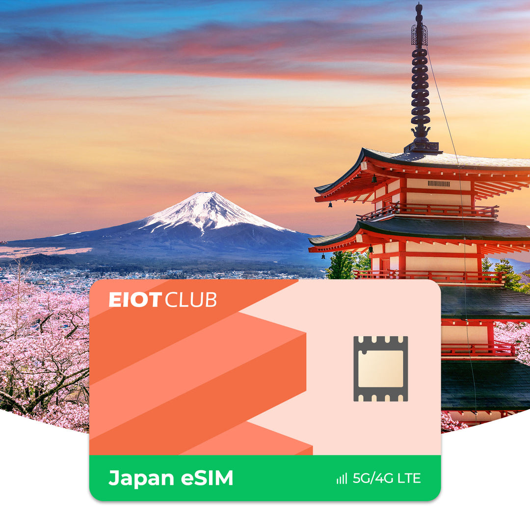 Japan Prepaid Travel eSIM - High-Speed 5G, Automatic Activation, Hotspot Sharing, Compatible with KDDI+Softbank+NTT DoCoMo Networks