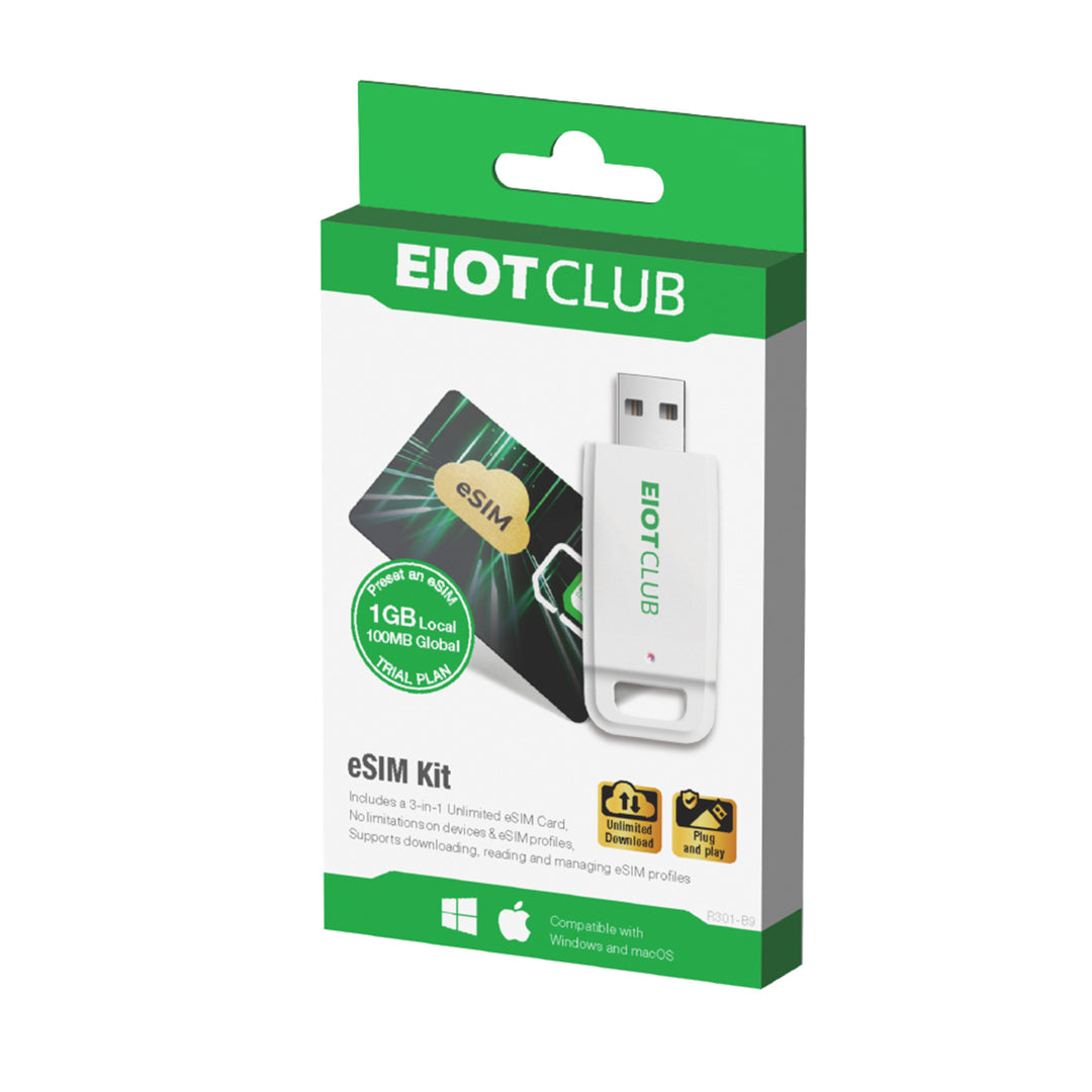 EIOTCLUB Physical eSIM Card: Unlimited Global Downloads, Pre-Cut, Compatible with Android & Apple