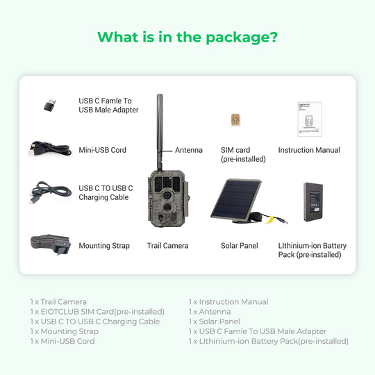3-year unlimited IoT plan for $399, includes free GardePro Cellular Trail Camera
