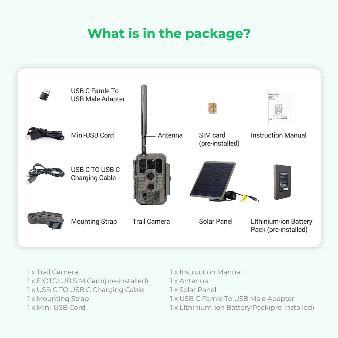 3-year unlimited IoT plan for $399, includes free GardePro Cellular Trail Camera