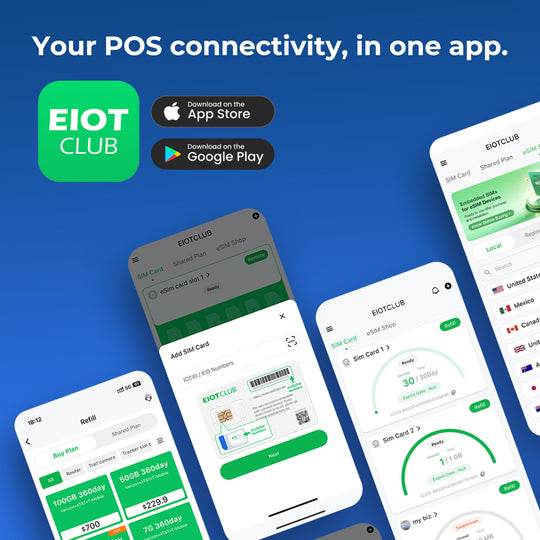 EIOTCLUB プロフェッショナル POS SIM カード: 信頼性の高い決済を実現するトリプルネットワーク接続