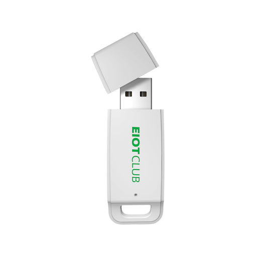 EIOTCLUB USB device for eSIM management and data transfer.