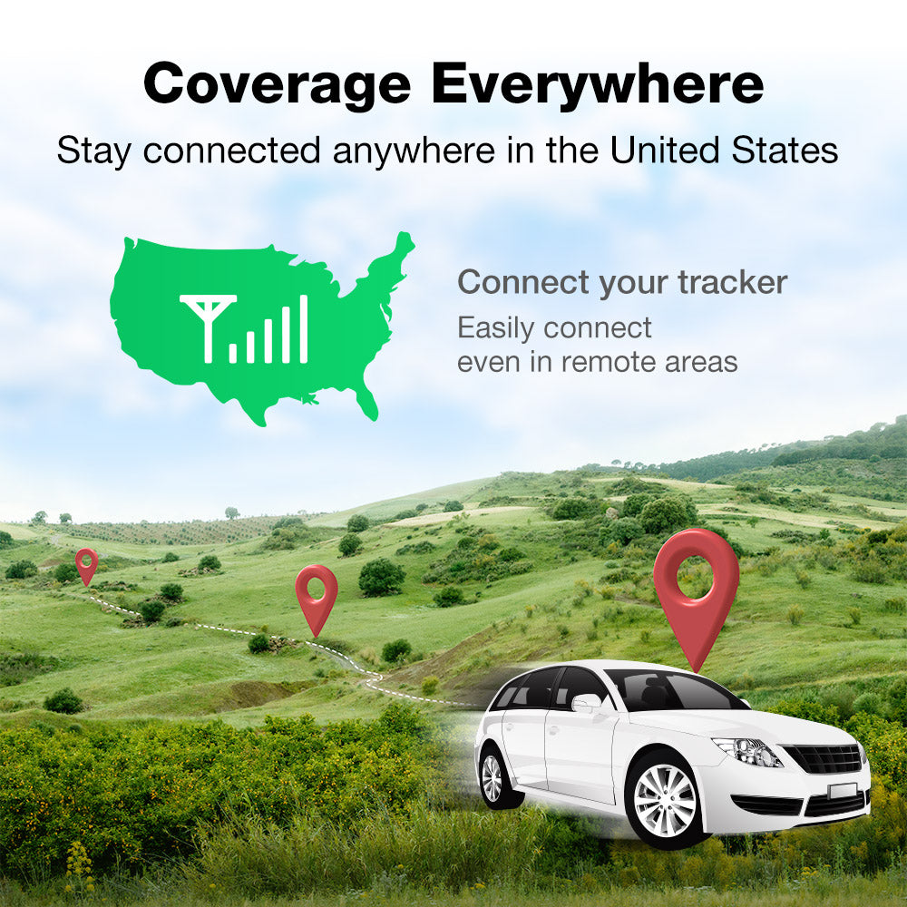 Eiotclub GPS Tracker offers nationwide coverage for seamless connectivity. Coverage Everywhere
