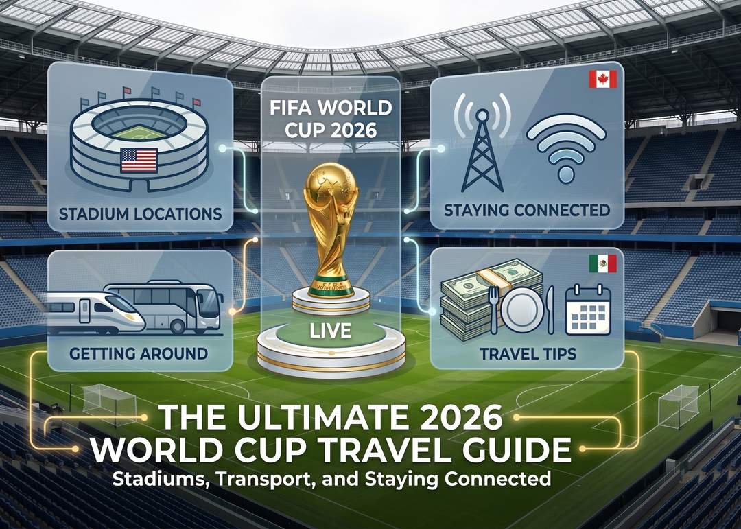 The Ultimate 2026 World Cup Travel Guide: Stadiums, Transport, and Staying Connected